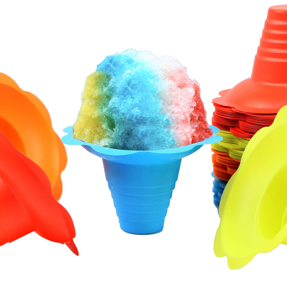 8 Ounce Flower Drip Trays Snow Cone Cups Pack Of 100 — Paragon Concessions 0137